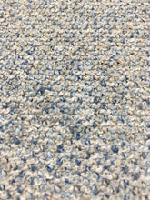 Load image into Gallery viewer, Designer French Navy Blue Beige MCM Mid Century Modern Tweed Upholstery Fabric WHS 3790