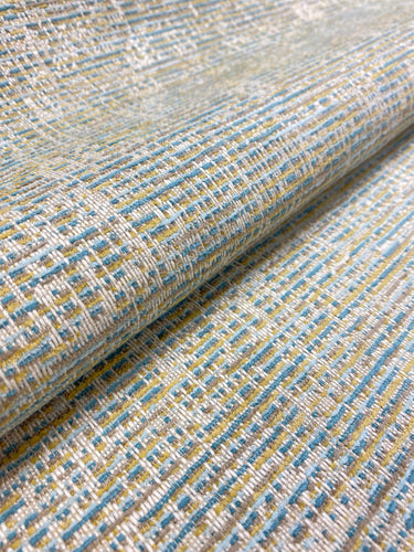 Crypton Water & Stain Resistant MCM Mid Century Modern Beige Chartreuse Teal Taupe Upholstery Fabric STA 3155