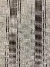 Load image into Gallery viewer, Designer Linen Flax Woven Taupe Brown Stripe Water &amp; Stain Resistant Upholstery Fabric WHS 3841