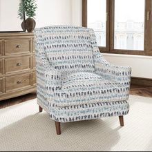 Load image into Gallery viewer, Heavy Duty Navy Blue Grey Abstract Upholstery Fabric CF