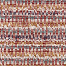 Load image into Gallery viewer, Heavy Duty Red Teal Mustard Purple Off White Geometric Upholstery Drapery Fabric CF