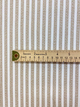 Load image into Gallery viewer, Designer Polypropylene Beige White Woven Nautical Stripe Upholstery Fabric WHS 3874