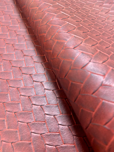 Faux Leather Crocodile Brown | Very Heavyweight Faux Leather Fabric | Home  Decor Fabric | 54 Wide