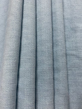 Load image into Gallery viewer, Heavy Duty Belgian Linen Rustic MCM Mid Century Modern Aqua Blue Upholstery Fabric WHS 3940