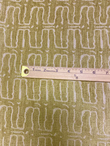 Suzanne Tucker Onda Fern Green Abstract Chenille Upholstery Fabric WHS 3598