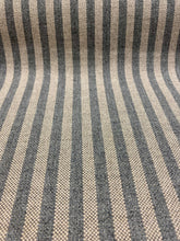 Load image into Gallery viewer, Designer Water &amp; Stain Resistant Grey Taupe Stripe Upholstery Fabric STA 3158