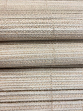 Load image into Gallery viewer, Designer Water &amp; Stain Resistant Beige Brown Stripe Indoor Outdoor Upholstery Fabric WHS 4107