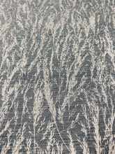 Load image into Gallery viewer, Designer Charcoal Grey Botanical Upholstery Fabric STA 3255