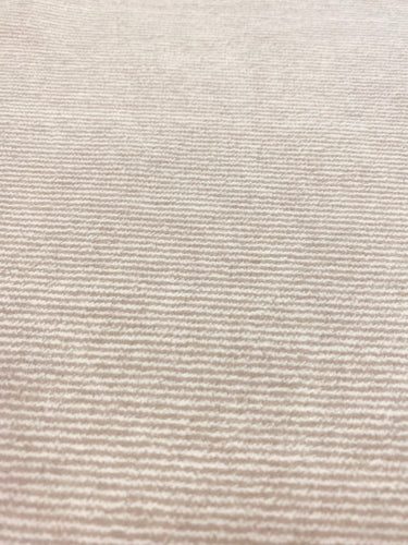 Perennials Classy Sea Salt Cream Beige Stripe Indoor Outdoor Water Resistant Velvet Upholstery Fabric STA 3097