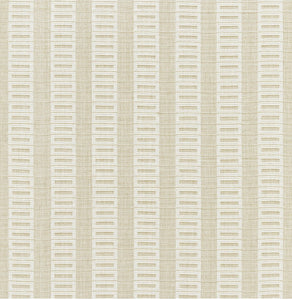 1.3 Yard Reversible Scalamandre Lark Stripe Sand Dollar Cotton Beige Cream Geometric Performance Upholstery Fabric WHS 3556