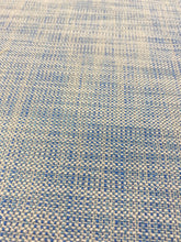 Load image into Gallery viewer, Designer Royal Blue Beige MCM Mid Century Modern Woven Tweed Upholstery Fabric WHS 3101