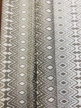 Load image into Gallery viewer, Kravet Sunbrella Scandikat Chrome Taupe White Ikat Indoor Outdoor Water &amp; Stain Resistant Upholstery Fabric WHS 3137