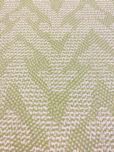 Load image into Gallery viewer, Fermoie Grande 004 Cream Green Seafoam Cotton Linen Abstract Upholstery Fabric STA 3507