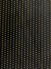 Load image into Gallery viewer, 2.3 Yard Fabricut Studded Squares Black Gold Geometric Velvet Upholstery Fabric STA 3983