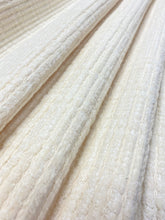 Load image into Gallery viewer, Designer Cream MCM Mid Century Modern Chenille Water &amp; Stain Resistant Upholstery Fabric WHS 3264