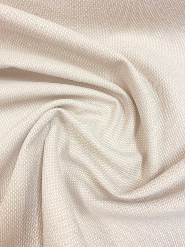 Designer Indoor Outdoor Beige Small Scale Canvas Water & Stain Resistant Upholstery Drapery Fabric STA 3110