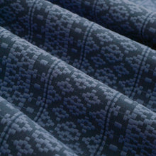 Load image into Gallery viewer, Navy Blue Indigo Geometric Upholstery Drapery Fabric FB