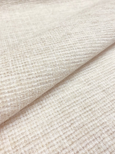 Perennials Ritzy Indoor Outdoor Cream Beige Chenille Water & Stain Resistant Upholstery Fabric STA 3121