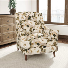 Load image into Gallery viewer, Stain Resistant Beige Taupe Mustard Black Brown Floral Upholstery Drapery Fabric CF