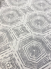 Load image into Gallery viewer, Kravet 35586 81 Cream Black Geometric Chenille Water &amp; Stain Resistant Upholstery Fabric WHS 3670