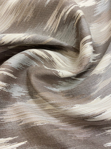 Indoor Outdoor Water & Stain Resistant Sunbrella Taupe Cream Grey Ikat Upholstery Drapery Fabric WHS 4009Copy of Pindler Flagstaff Bark Indoor Outdoor Water & Stain Resistant Taupe Cream Southwestern Ikat Ethnic Upholstery Drapery Fabric