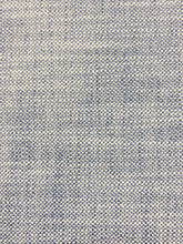 Load image into Gallery viewer, Designer Heavy Duty Indoor Outdoor MCM Mid Century Modern Navy Denim Blue Cream Tweed Water &amp; Stain Resistant Upholstery Fabric WHS