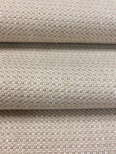 Load image into Gallery viewer, Designer Taupe Cream Linen Tweed MCM Mid Century Modern Water &amp; Stain Resistant Upholstery Fabric WHS 4132