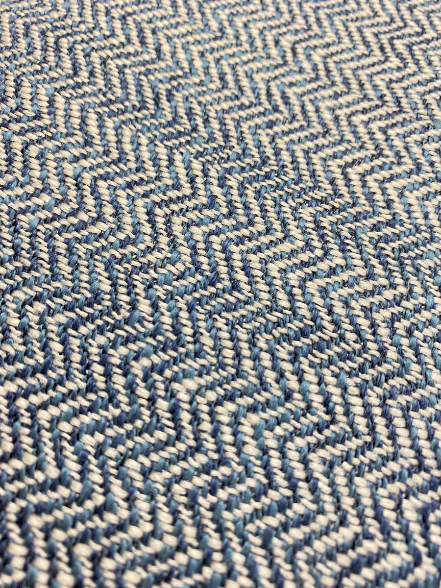 Navy Blue Herringbone Upholstery Fabric | Fabric Bistro | Columbia | SC