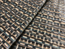 Load image into Gallery viewer, Over 1.5 Yard Lee Jofa Menger Cut Velvet Fabric Teal  / Sapphire