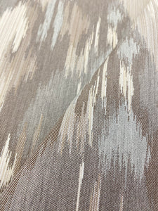 Indoor Outdoor Water & Stain Resistant Sunbrella Taupe Cream Grey Ikat Upholstery Drapery Fabric WHS 4009Copy of Pindler Flagstaff Bark Indoor Outdoor Water & Stain Resistant Taupe Cream Southwestern Ikat Ethnic Upholstery Drapery Fabric