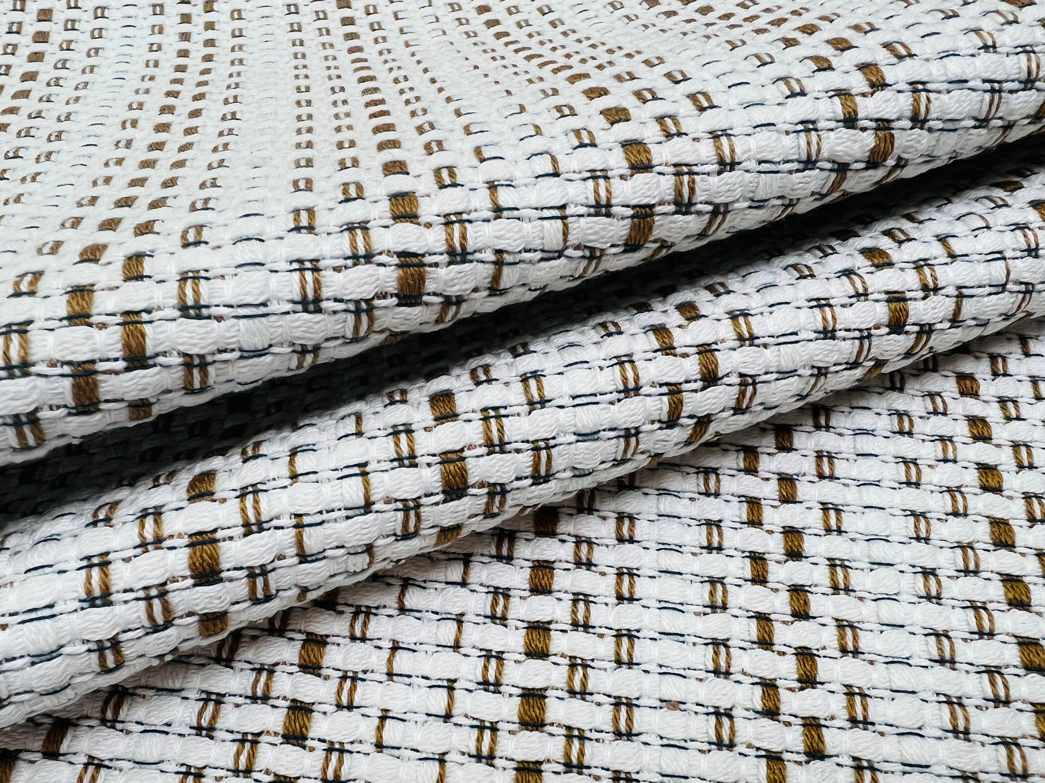 Pierre Frey F3263011 Moorea Coco Off White Brown Indoor Outdoor Woven Stripe offers Tweed Upholstery Fabric STA1914