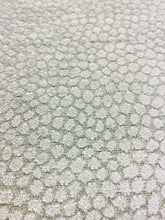 Load image into Gallery viewer, Designer Seafoam Green Animal Pattern Dot Chenille Water &amp; Stain Resistant Upholstery Fabric WHS 3469