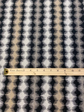 Load image into Gallery viewer, Designer Black Taupe Beige Abstract Geometric Upholstery Water &amp; Stain Resistant Fabric STA 3109