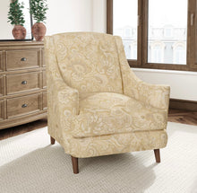 Load image into Gallery viewer, Beige Mustard Taupe Paisley Upholstery Drapery Fabric CF