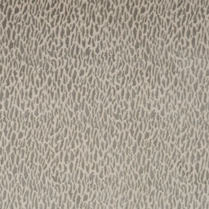 Beige Grey Animal Pattern Abstract Epingle Velvet Upholstery Fabric MGF