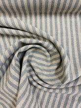 Load image into Gallery viewer, Designer Water &amp; Stain Resistant Grey Taupe Stripe Upholstery Fabric STA 3158