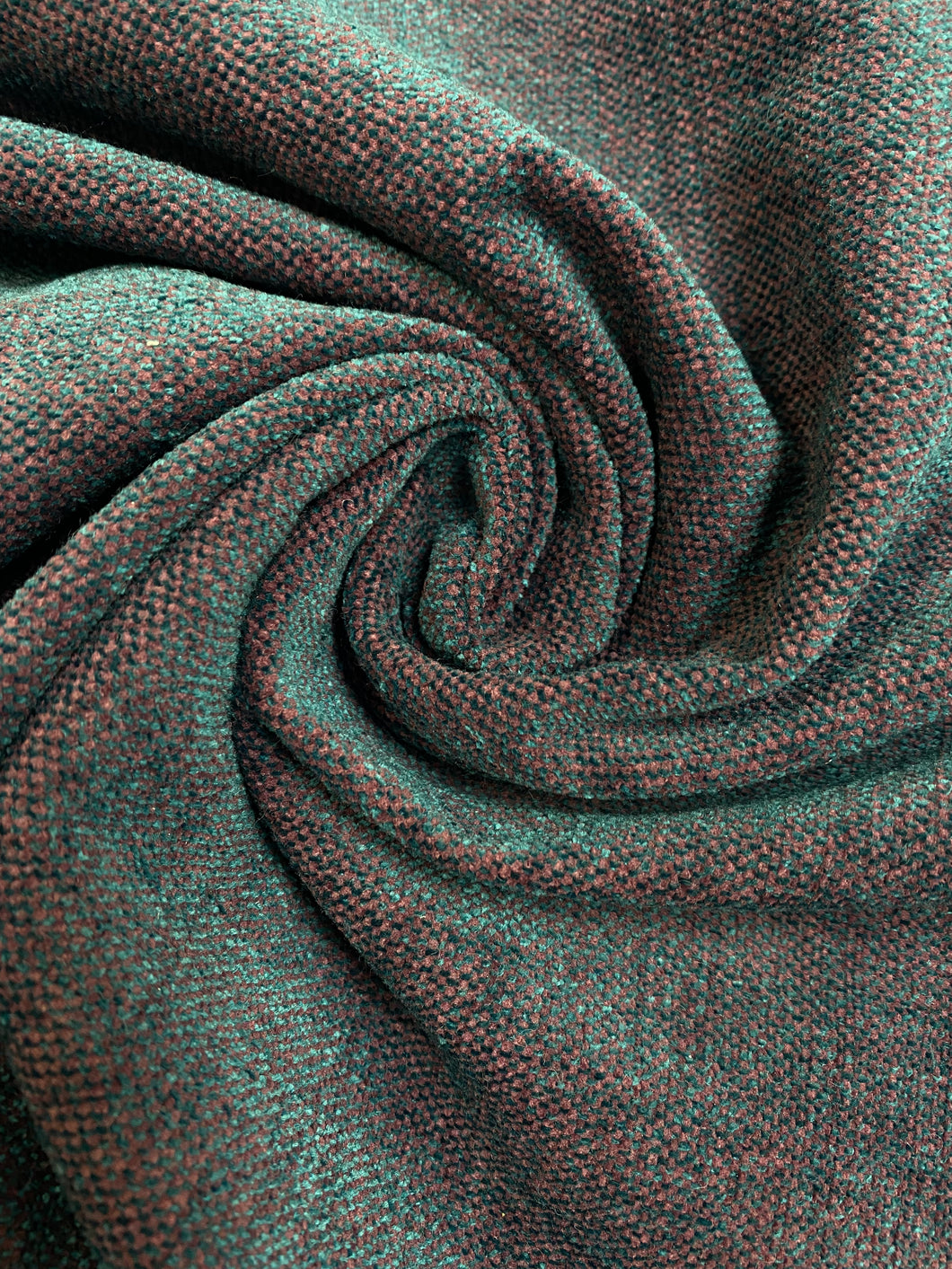 Designer Teal Magenta MCM Mid Century Modern Chenille Upholstery Fabric WHS 3848