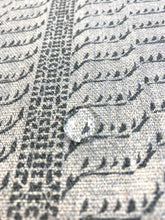 Load image into Gallery viewer, 2.5 Yard Susan Connor Pilar Blue Overprint Navy Belgian Linen Water &amp; Stain Resistant Upholstery Drapery Fabric WHS 3420