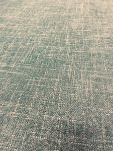 Teal Textured MCM Mid Century Modern Chenille Upholstery Fabric STA 3126