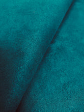 Load image into Gallery viewer, Designer Heavy Duty Teal Suede Upholstery Fabric WHS 3965