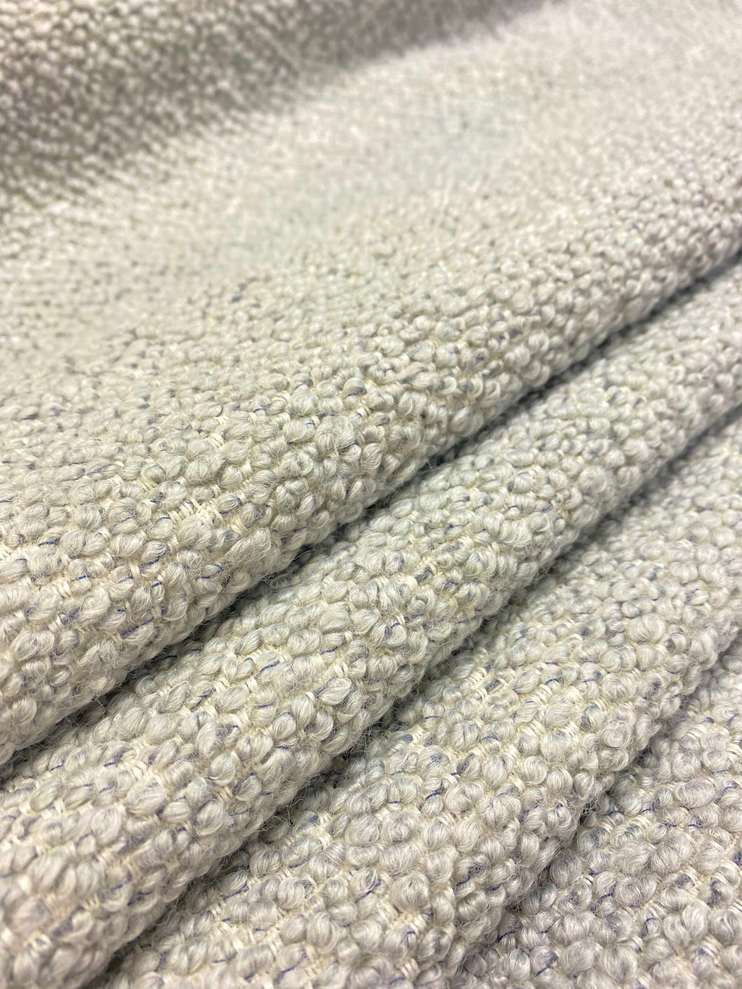Designer Gray MCM Mid Century Modern Wool Boucle Upholstery Fabric STA 3567