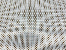 Load image into Gallery viewer, Pierre Frey F3263011 Moorea Coco Off White Brown Indoor Outdoor Woven Stripe Tweed Upholstery Fabric