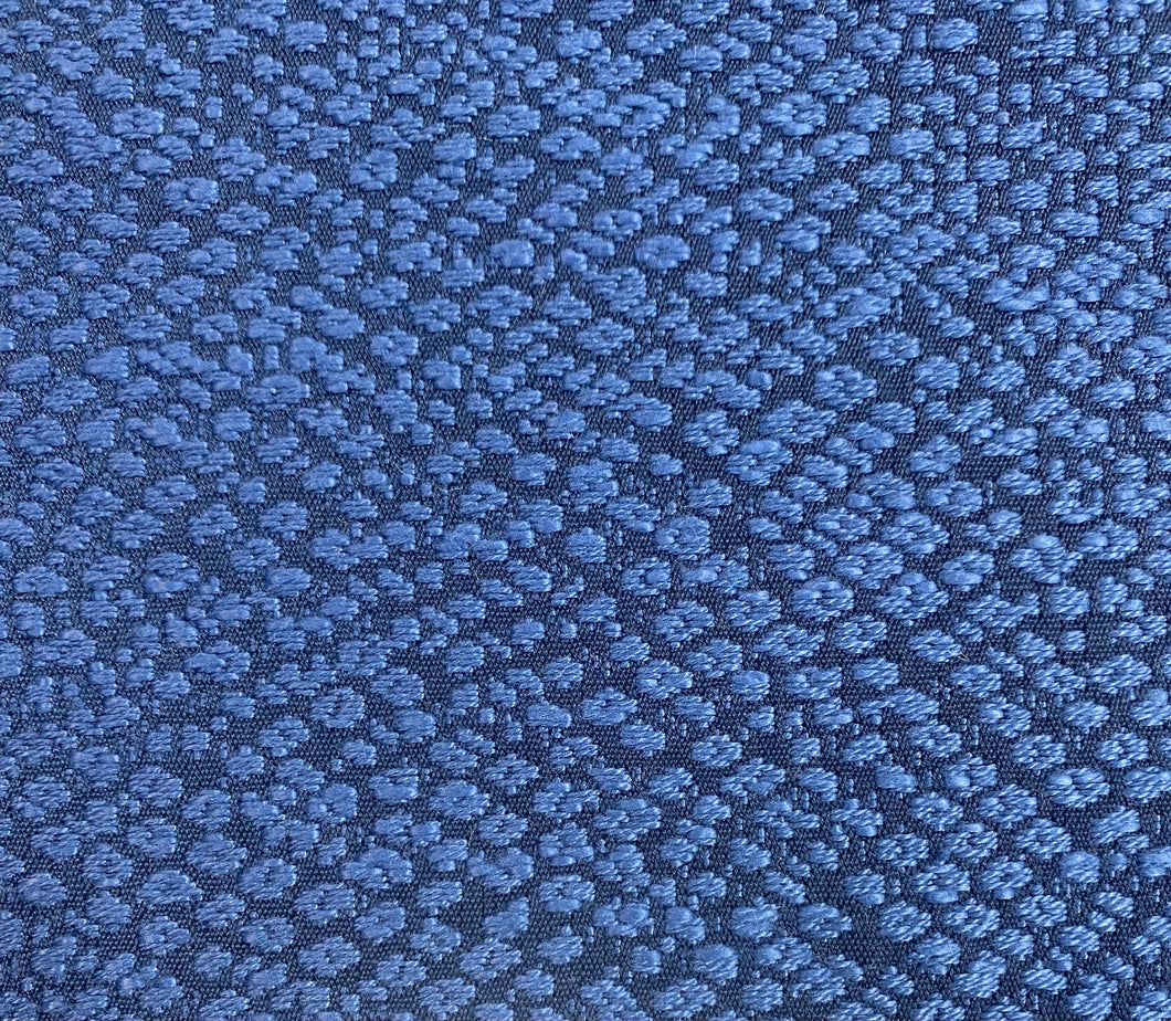 1.8 Yard Designer Water & Stain Resistant Navy Blue Animal Pattern Reptile Upholstery Fabric WHS 3948