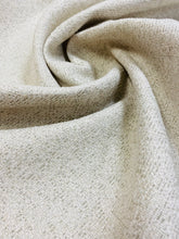 Load image into Gallery viewer, Designer Woven Beige MCM Mid Century Modern Tweed Water &amp; Stain Resistant Upholstery Fabric WHS 3298