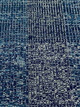 Load image into Gallery viewer, Designer Water &amp; Stain Resistant Indoor Outdoor Navy French Blue MCM Abstract Upholstery Fabric STA 3071