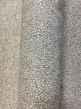 Load image into Gallery viewer, Designer Reversible Animal Pattern Seafoam Green Beige Chenille Upholstery Fabric STA 3588