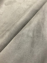 Load image into Gallery viewer, 2.5 Yard Designer Water &amp; Stain Resistant Grey Faux Leather Suede Upholstery Fabric WHS 4190