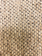 Load image into Gallery viewer, 1.6 Yard Designer Reversible Taupe Black MCM Mid Century Modern Nubby Chenille Upholstery Fabric WHS 3916