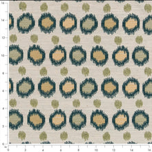 Load image into Gallery viewer, Heavy Duty Beige Teal Green Geometric Abstract Upholstery Fabric CF