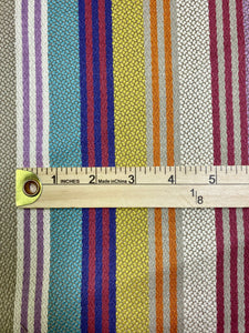 Designer Orange Yellow Purple Aqua Pink Taupe Stripe Water & Stain Resistant Upholstery Drapery Fabric STA 3289